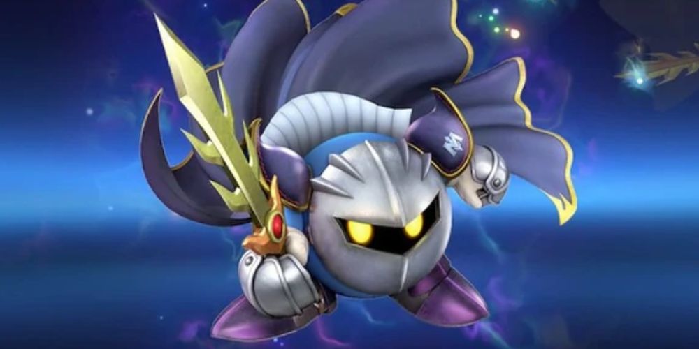 Super Smash Bros Screenshot Of Meta Knight Brandishing Sword With His Cape Slowing Behind Him