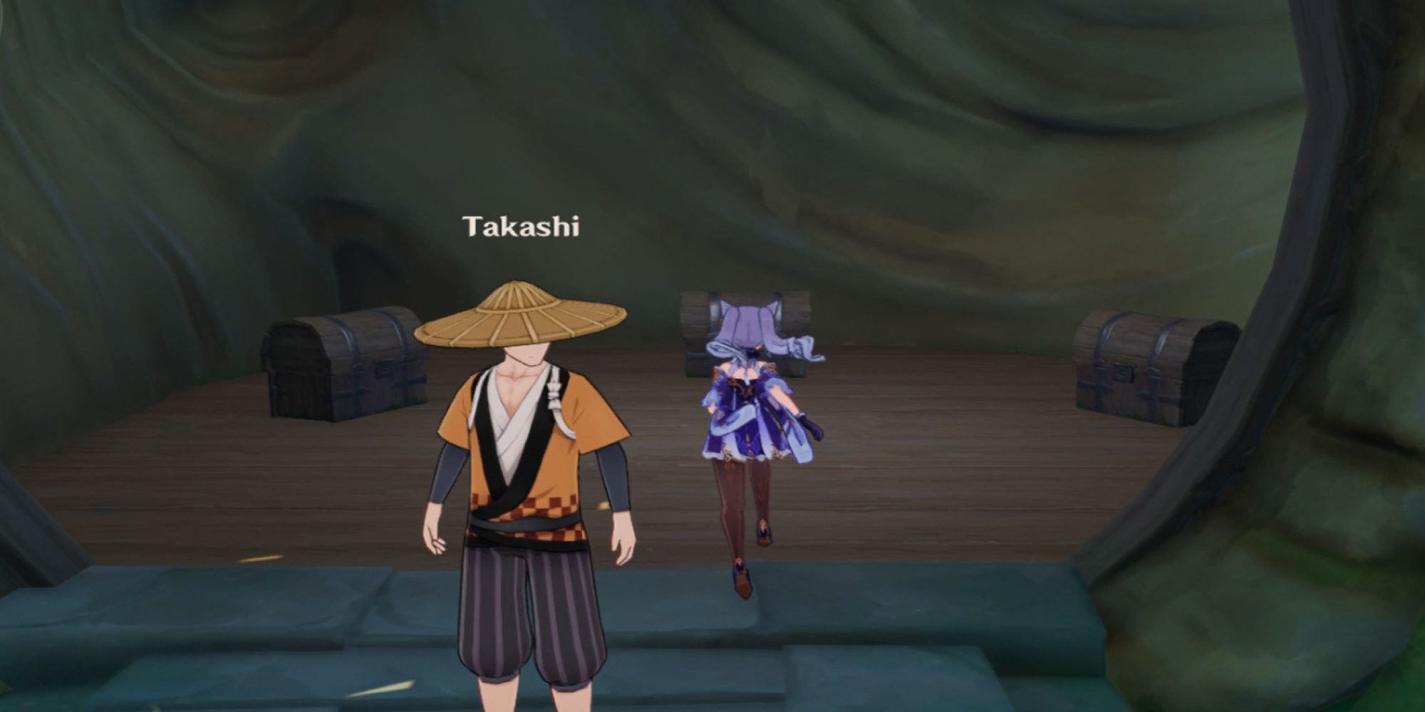 Takashi from Inazuma and his chests from Genshin Impact Hamayumi Bow