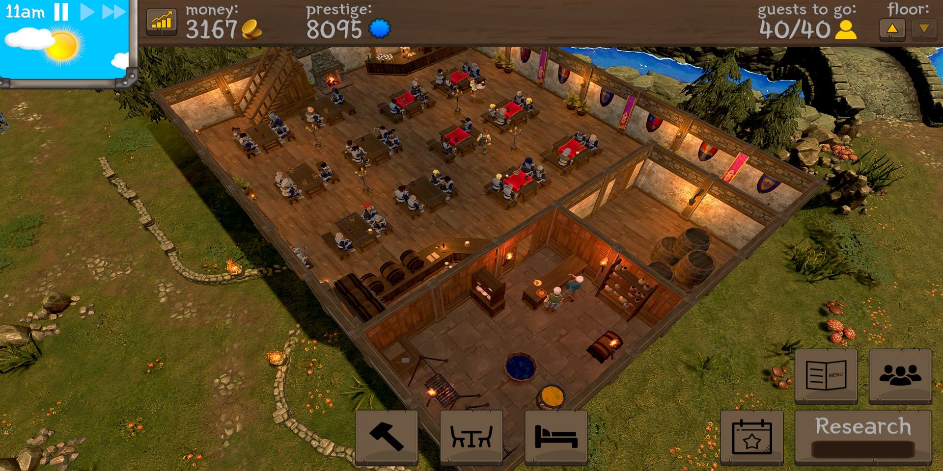 A busy day in Tavern Master