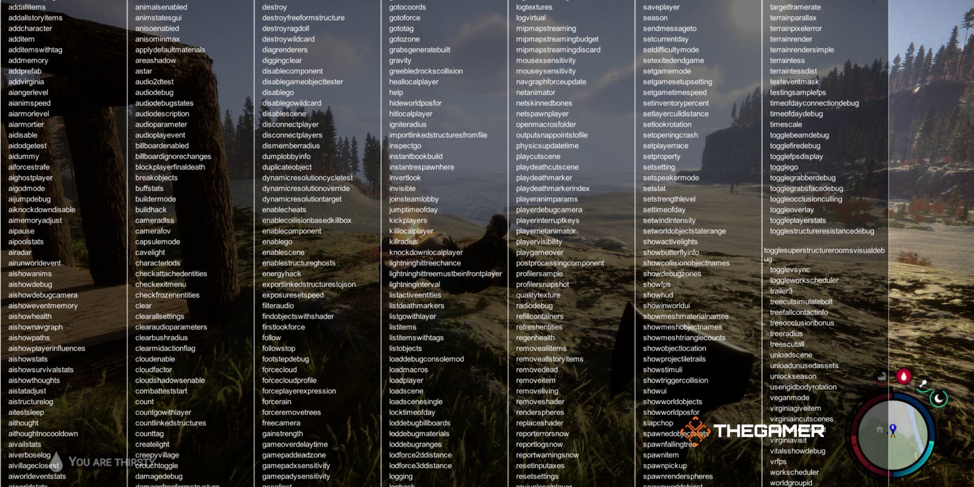 The Debug Console Mod In Sons Of The Forest