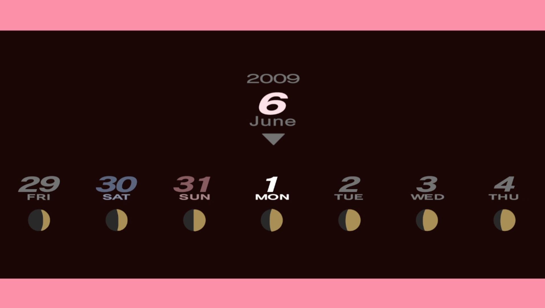the female protagonist's calendar flipping to june in persona 3 portable