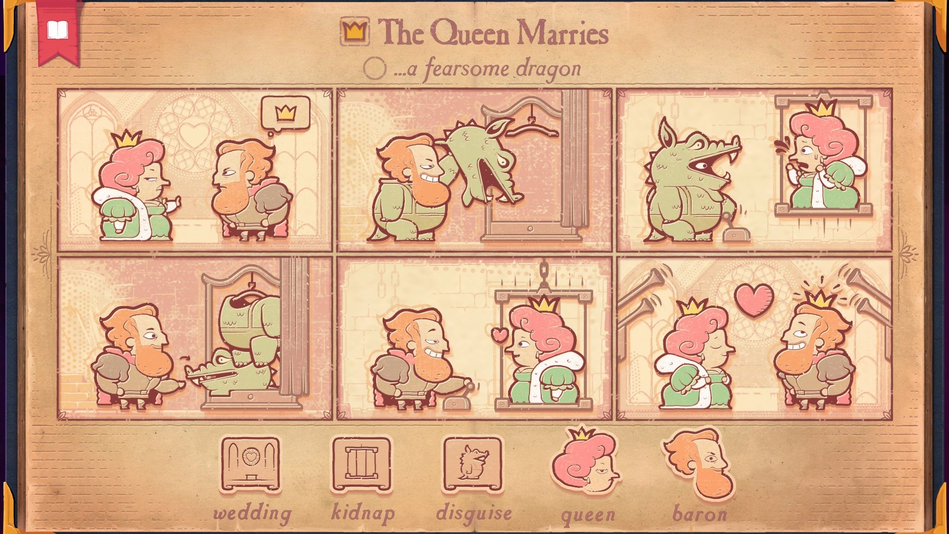 The level where the Queen must marry in Storyteller.