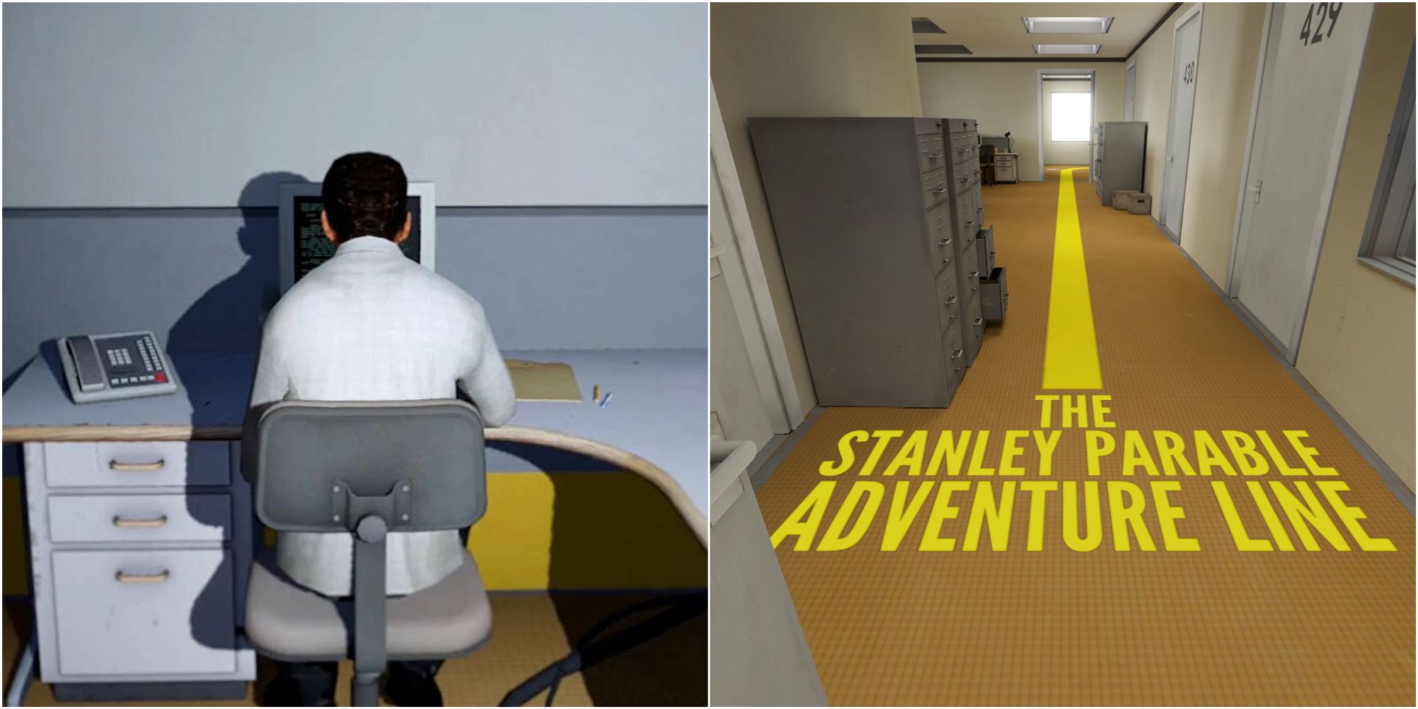 The Stanley Parable - Artwork and the adventure line