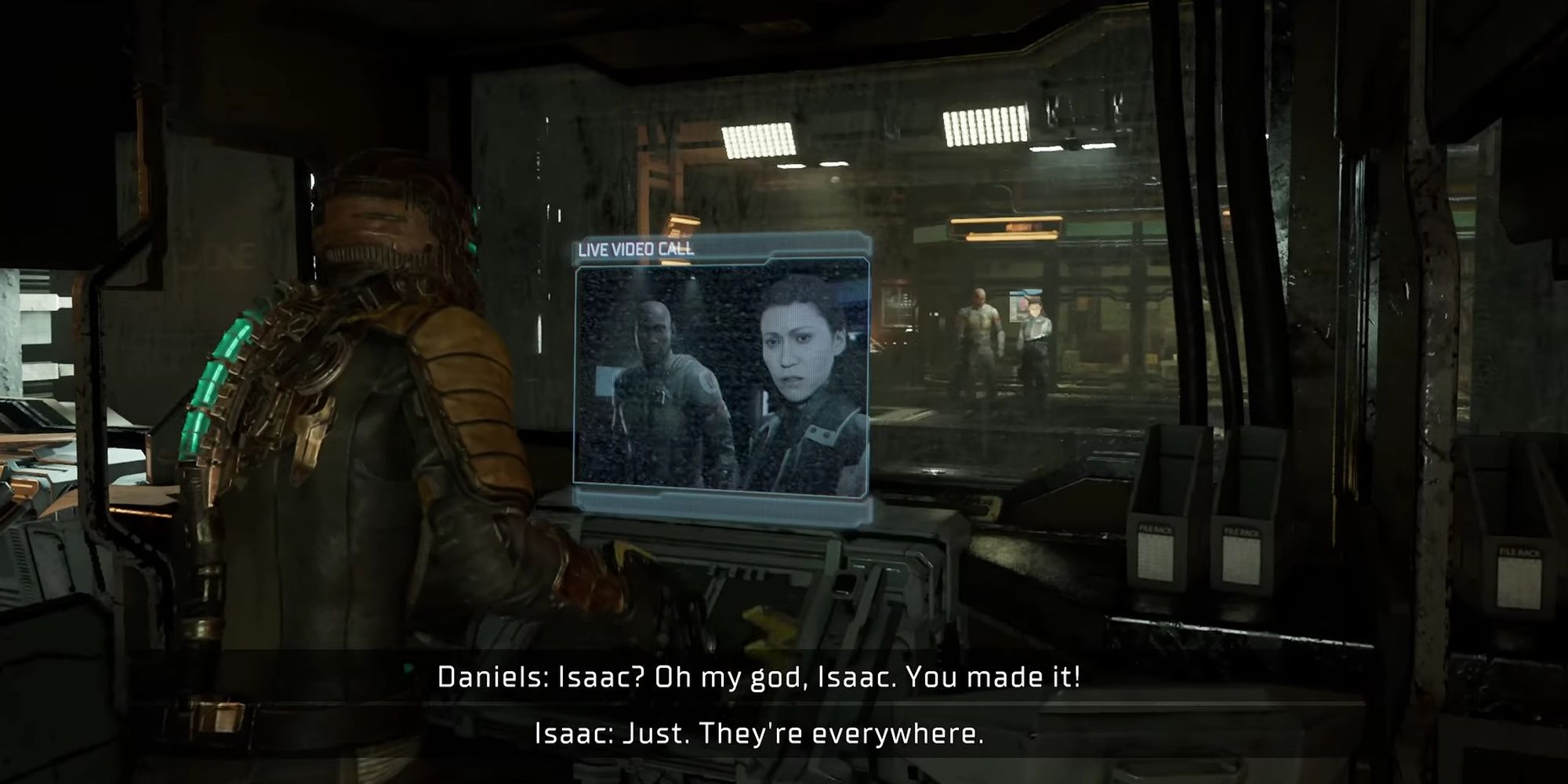 Dead Space: Daniels And Isaac Talking After The Intro