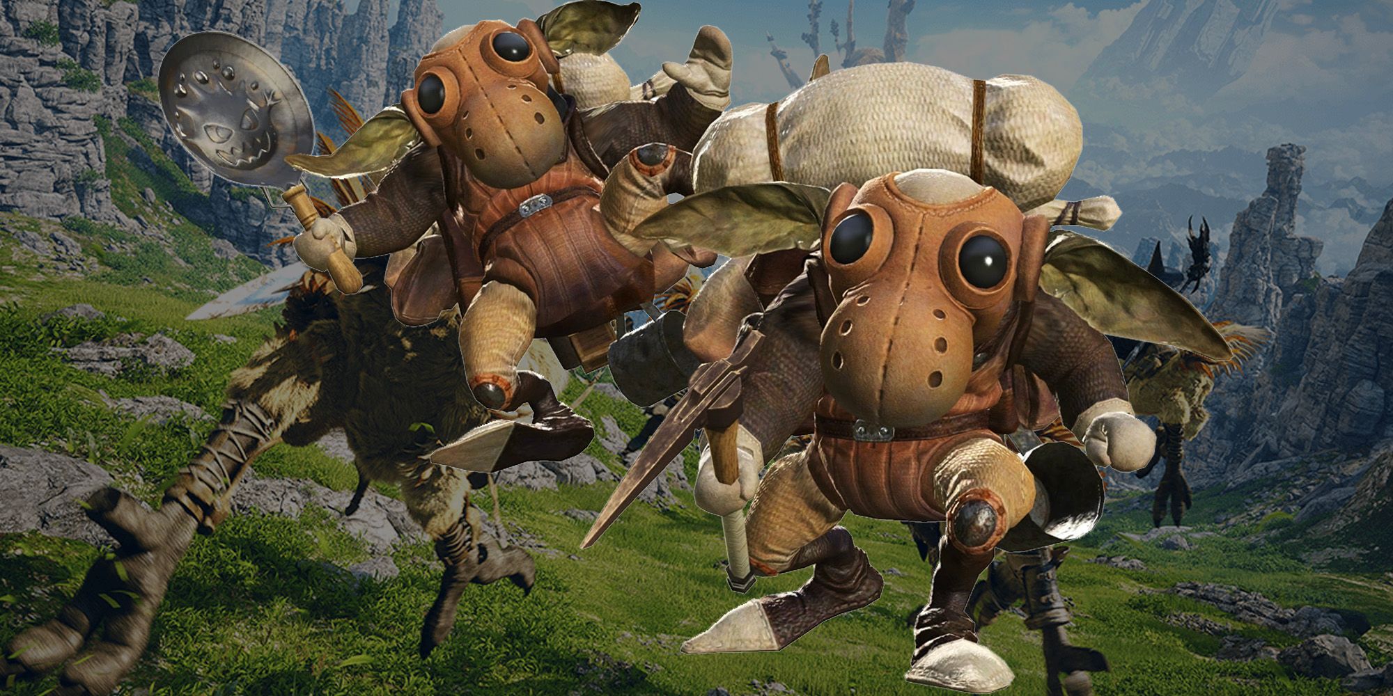 two goblins staring straight at the camera ready to attack