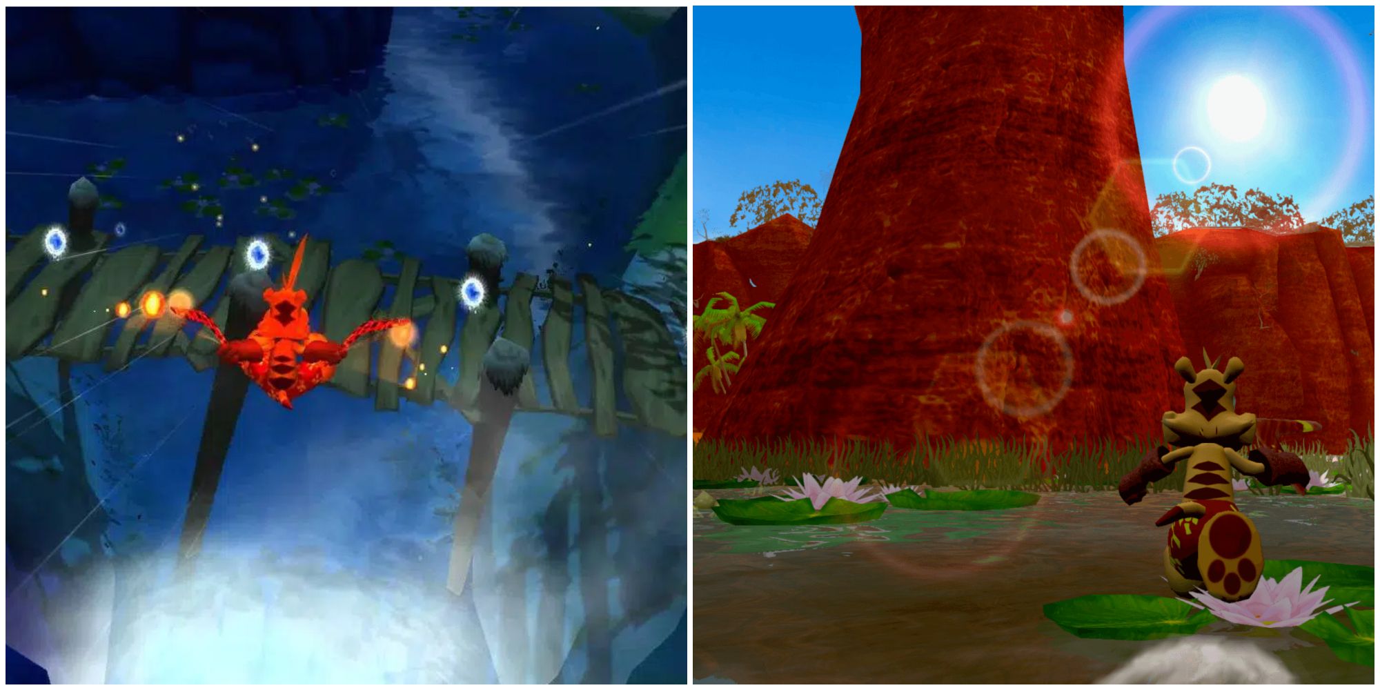 Ty The Tasmanian Tiger - Gliding and running in a vallley