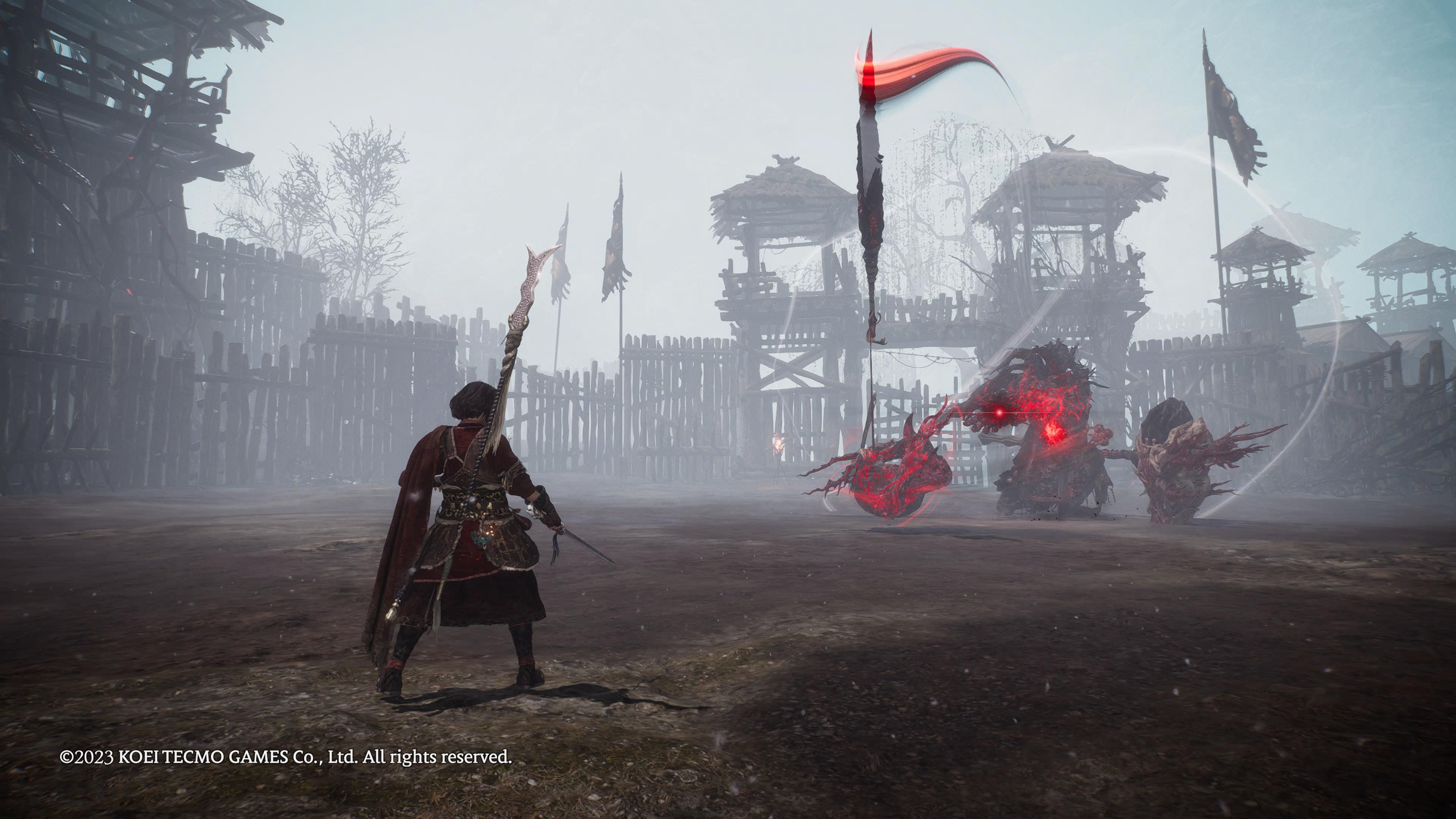 Wo Long: Fallen Dynasty - Wen Chou and Yan Liang use a critical strike together