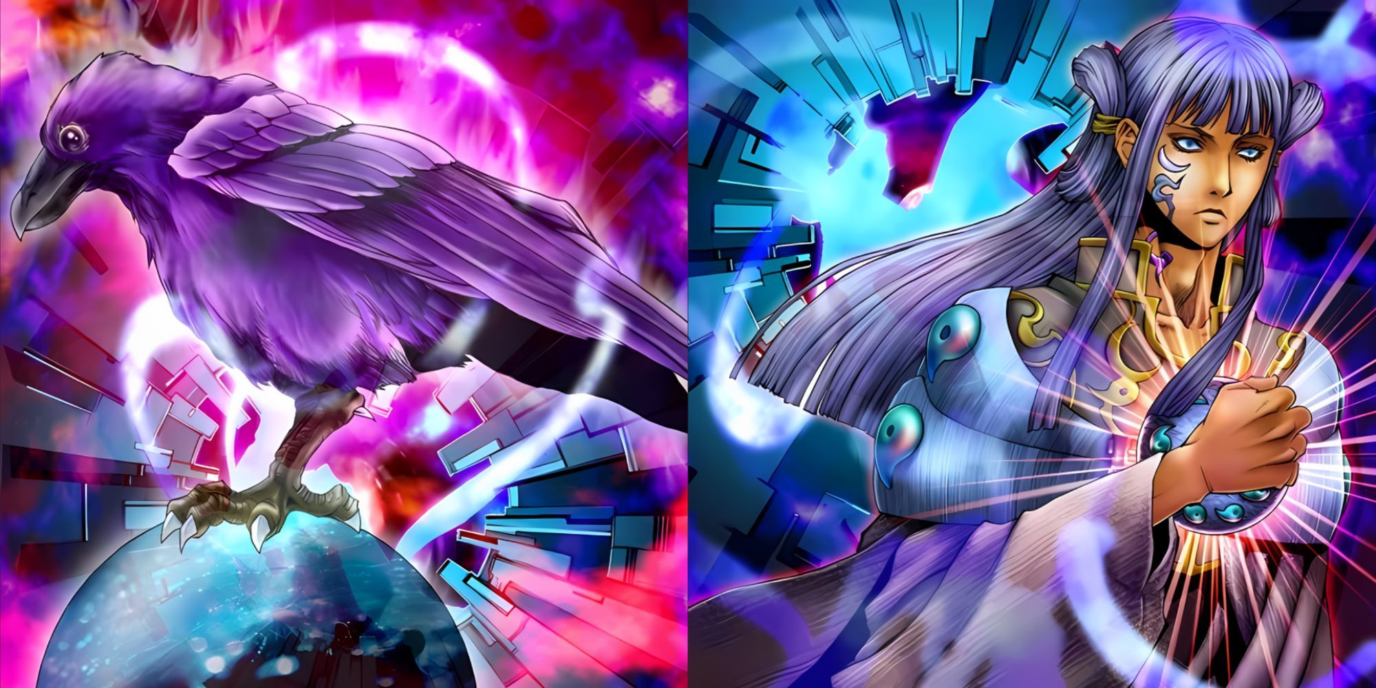 yugioh yata garasu and tsukuyomi spirit monster card art