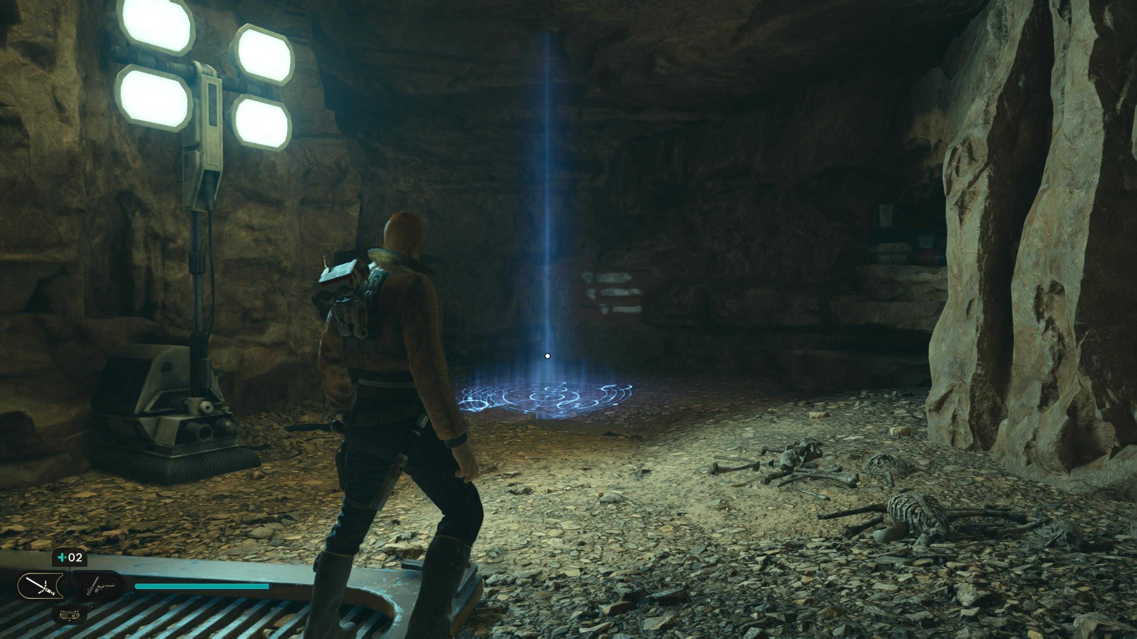 The meditation point before the Rancor fight in Star Wars Jedi: Survivor.