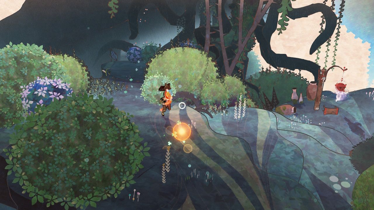 Cereza Runs Near Captured Wisp In Northern Jade Hill