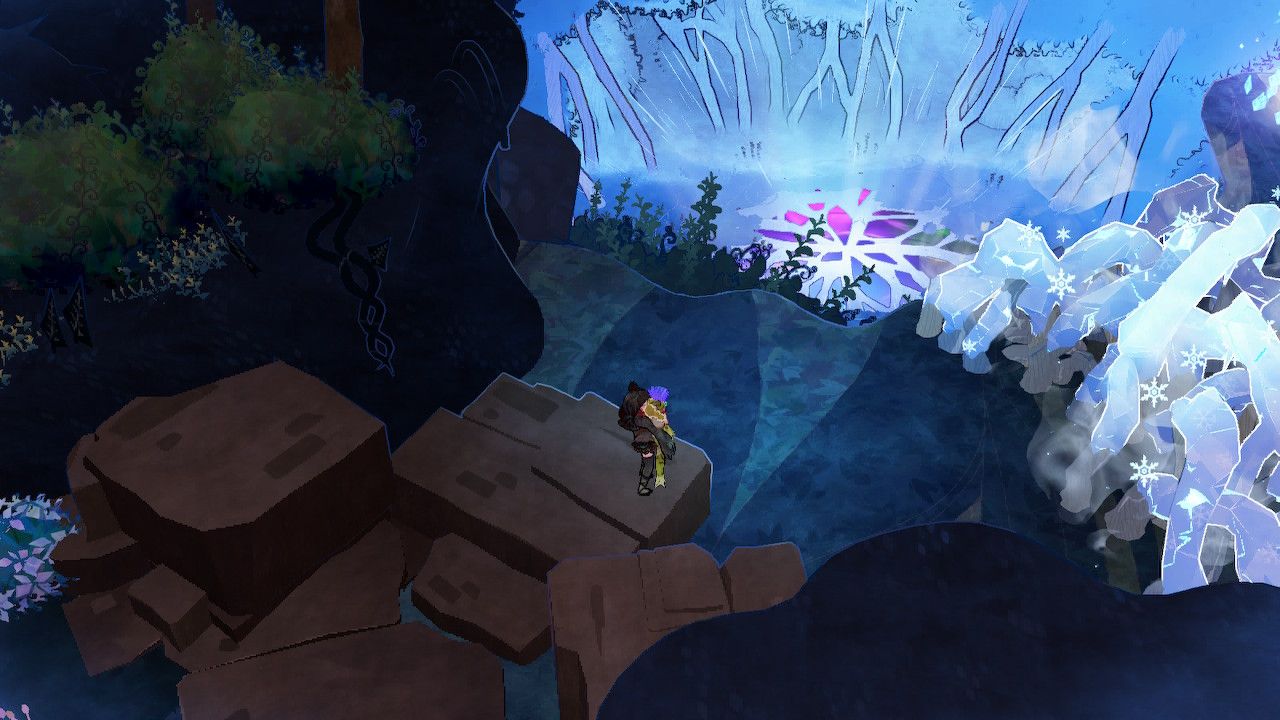 Cereza Looks Down At Forbidden Grounds By Icy Brambles