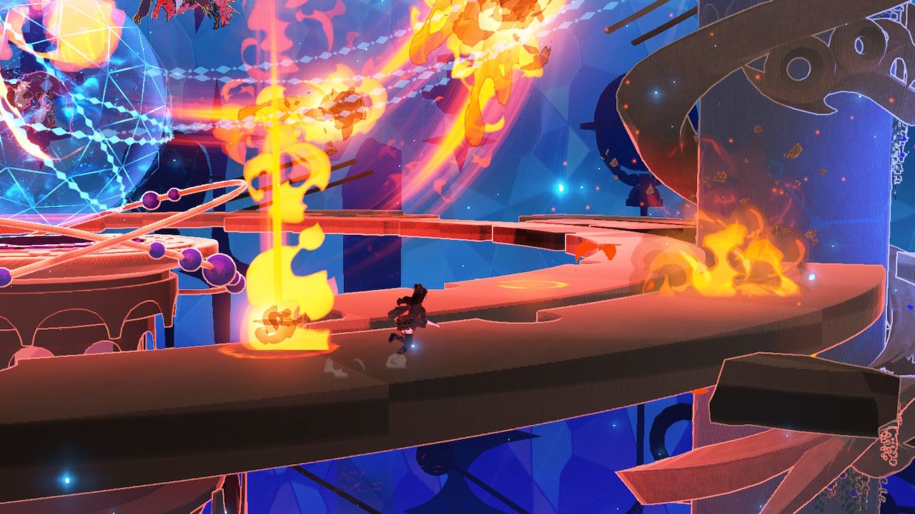 Cereza Dodges Fireballs While Running On Rings From Lukaon