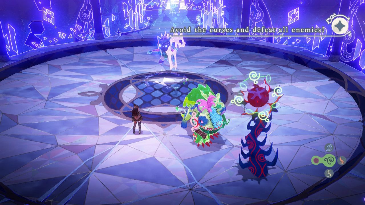 Wood Cheshire Prepares To Throw Bomb At Faerie Enemy During Combat Trial
