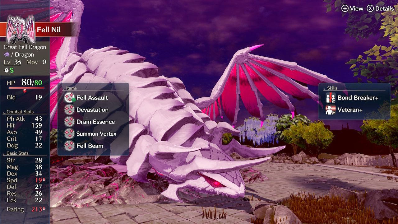Fell Nil In Depth Enemy Preview All Stats And Skills