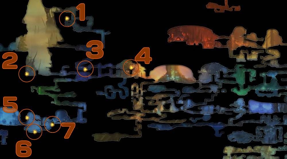 spirit light containers in valley of the wind in ori and the blind forest