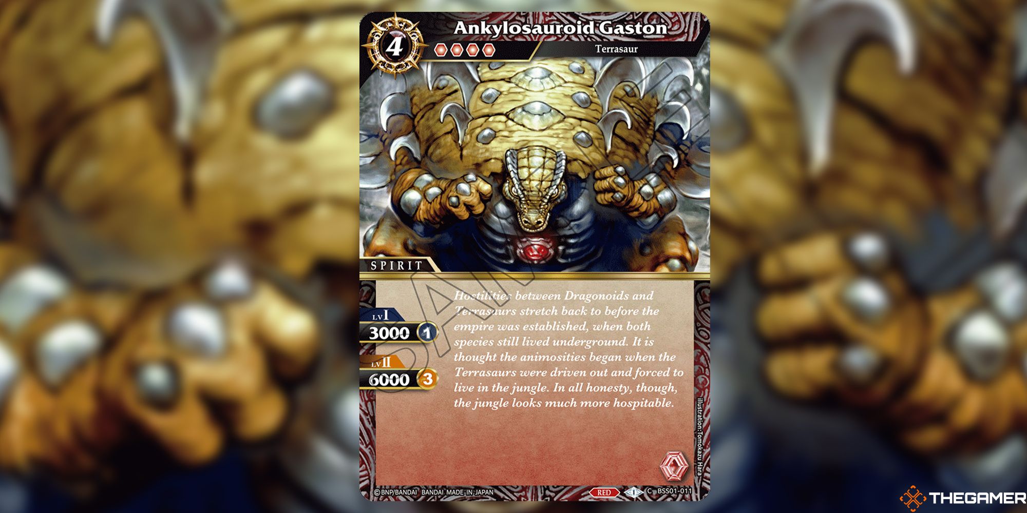 Ankylosauroid Gaston from Battle Spirits Saga