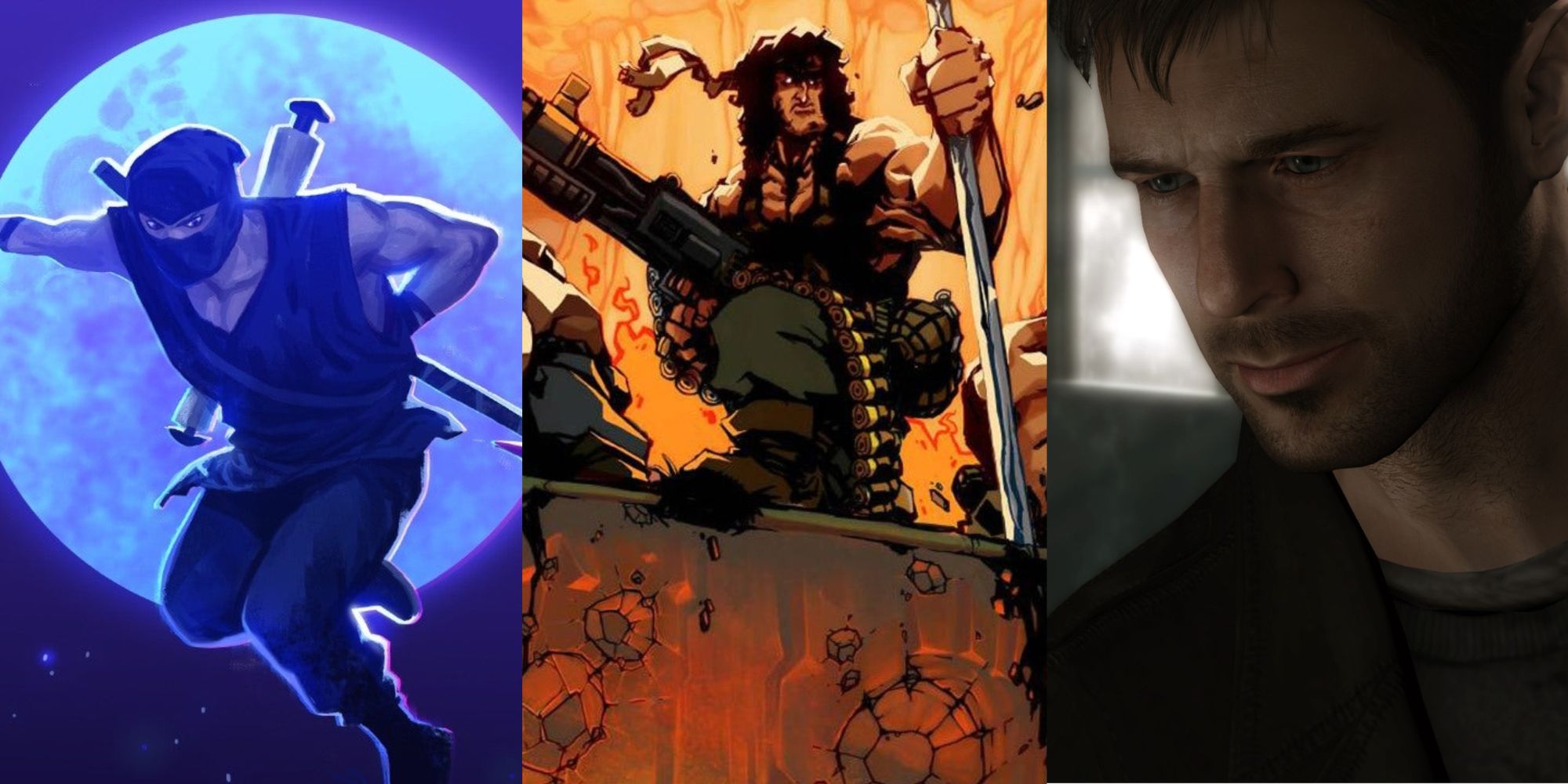 The Messenger jumps at the moon, Bro Force characters pose, And Heavy Rain's Ethan looks puzzled