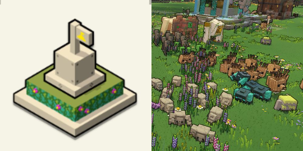 a large army of mobs thanks to the banner improvement in minecraft legends