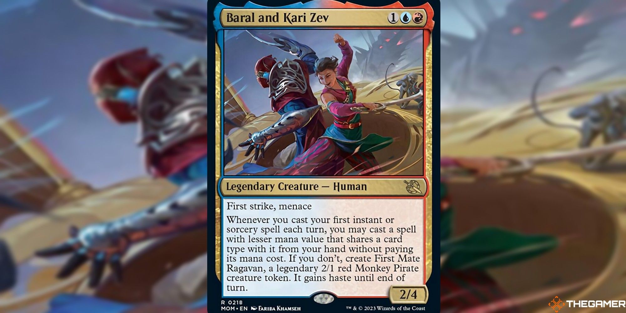 Baral And Kari Zev card and art background