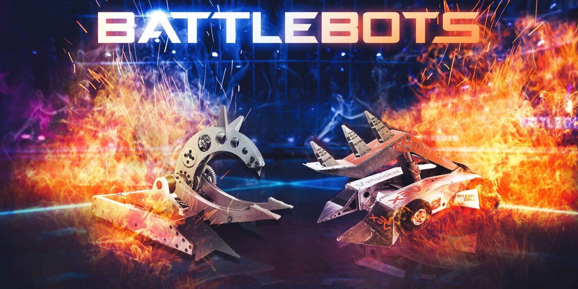 battlebots poster with two robots facing off