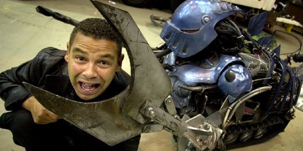 battlebots robot wars host craig charles about to be executed by a robot