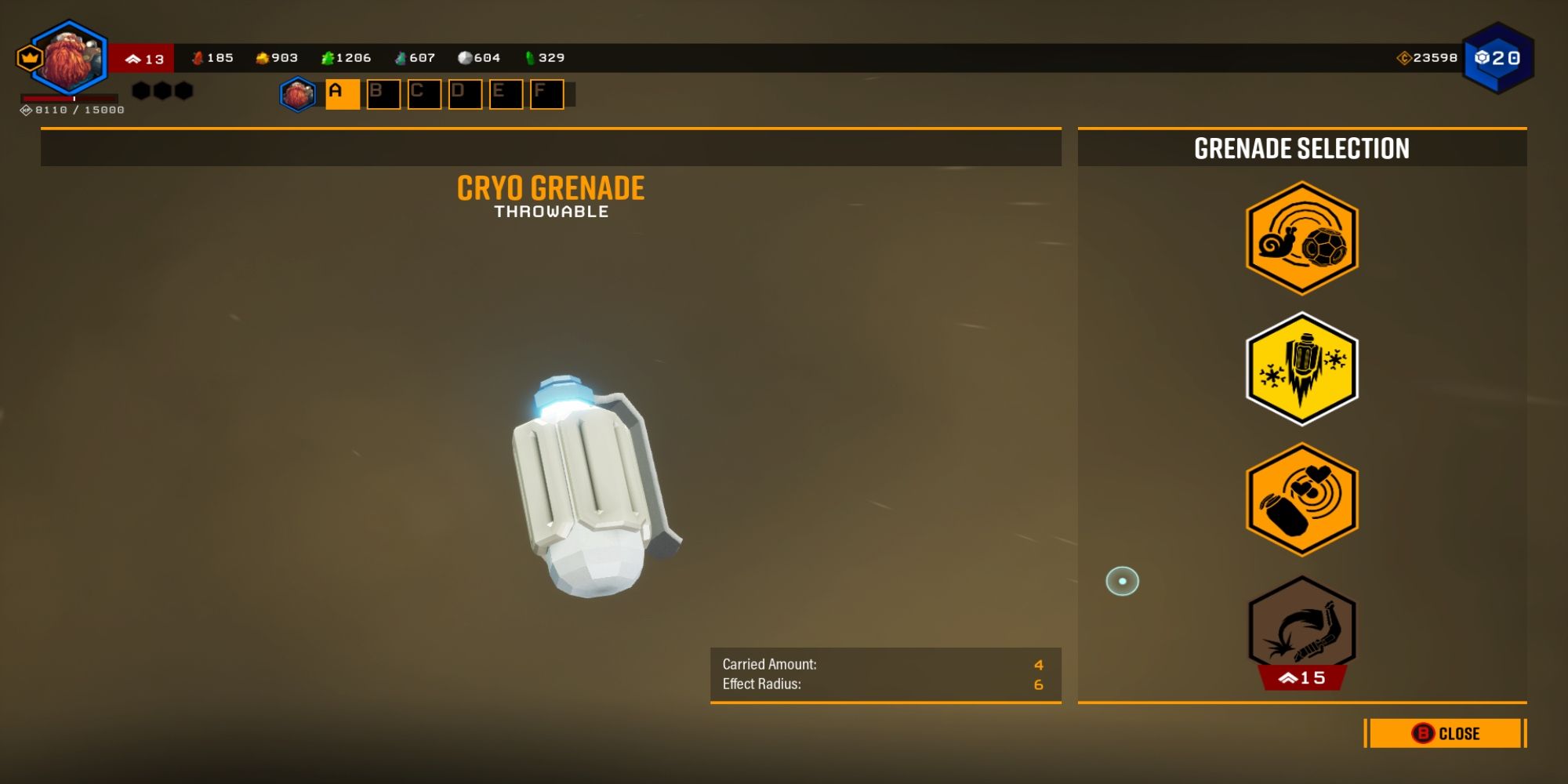 Cryo Grenade 
