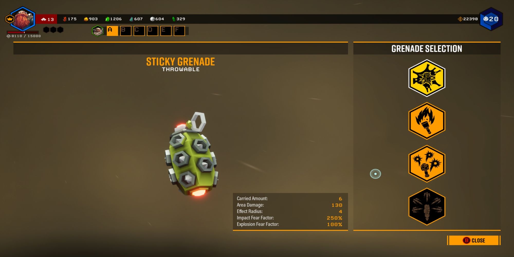 Sticky Grenade 