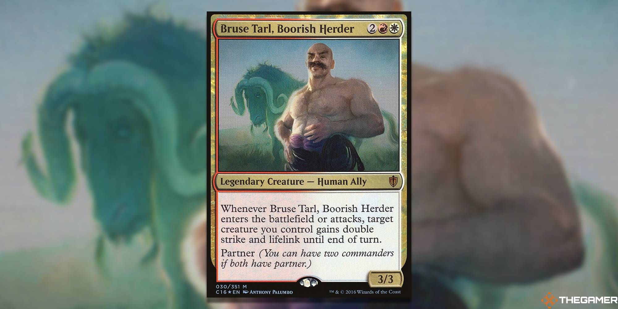 Bruse Tarl, Boorish Herder card and art background