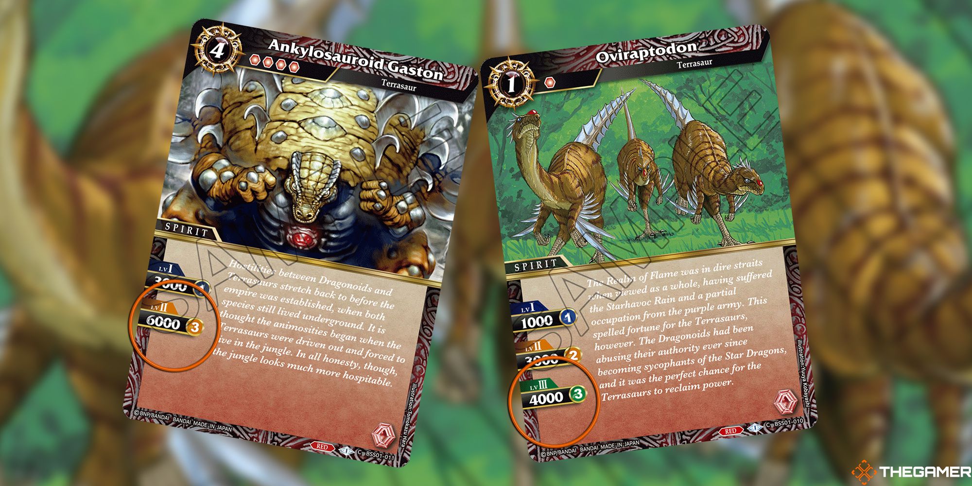 Two Spirits attacking and blocking in Battle Spirits Saga