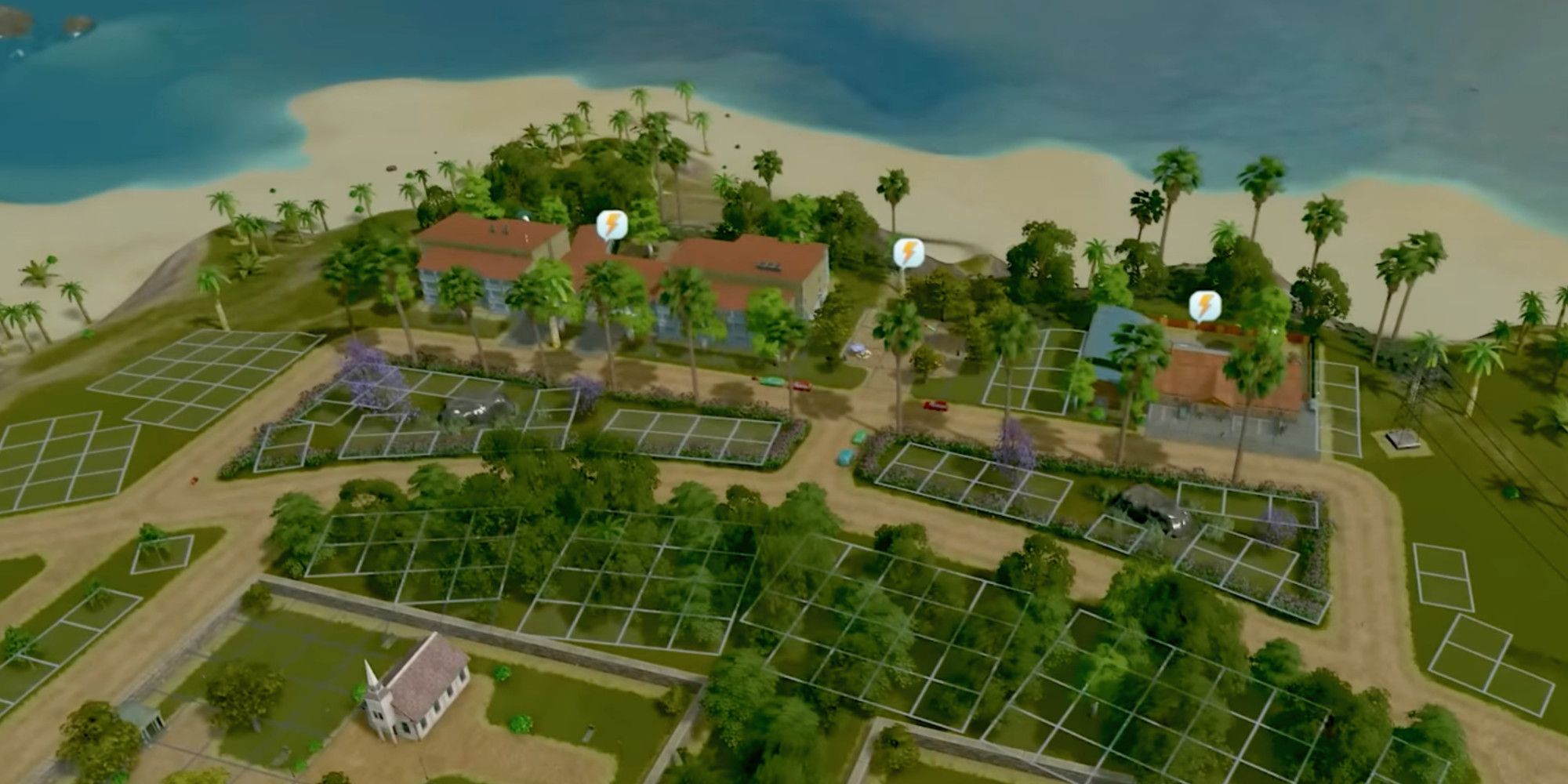 Building a waterside residential arean in Cities Skylines