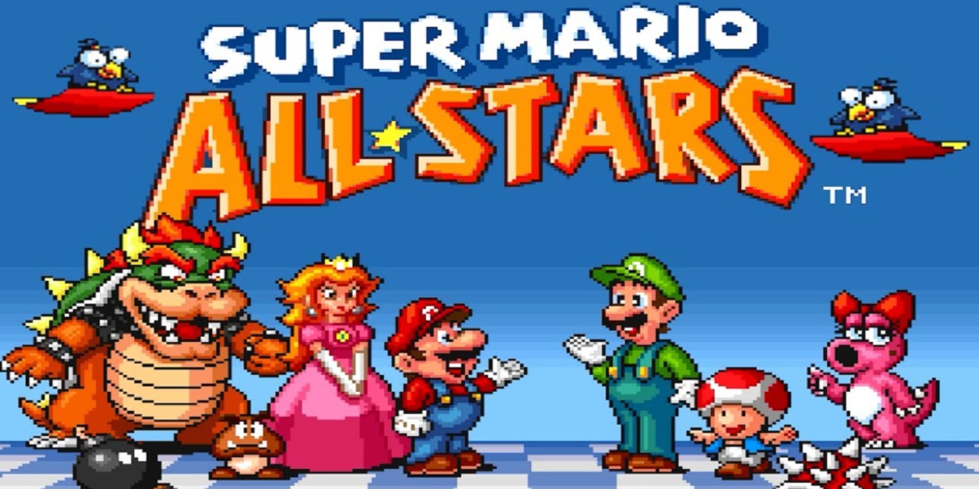 super mario all-stars title screen