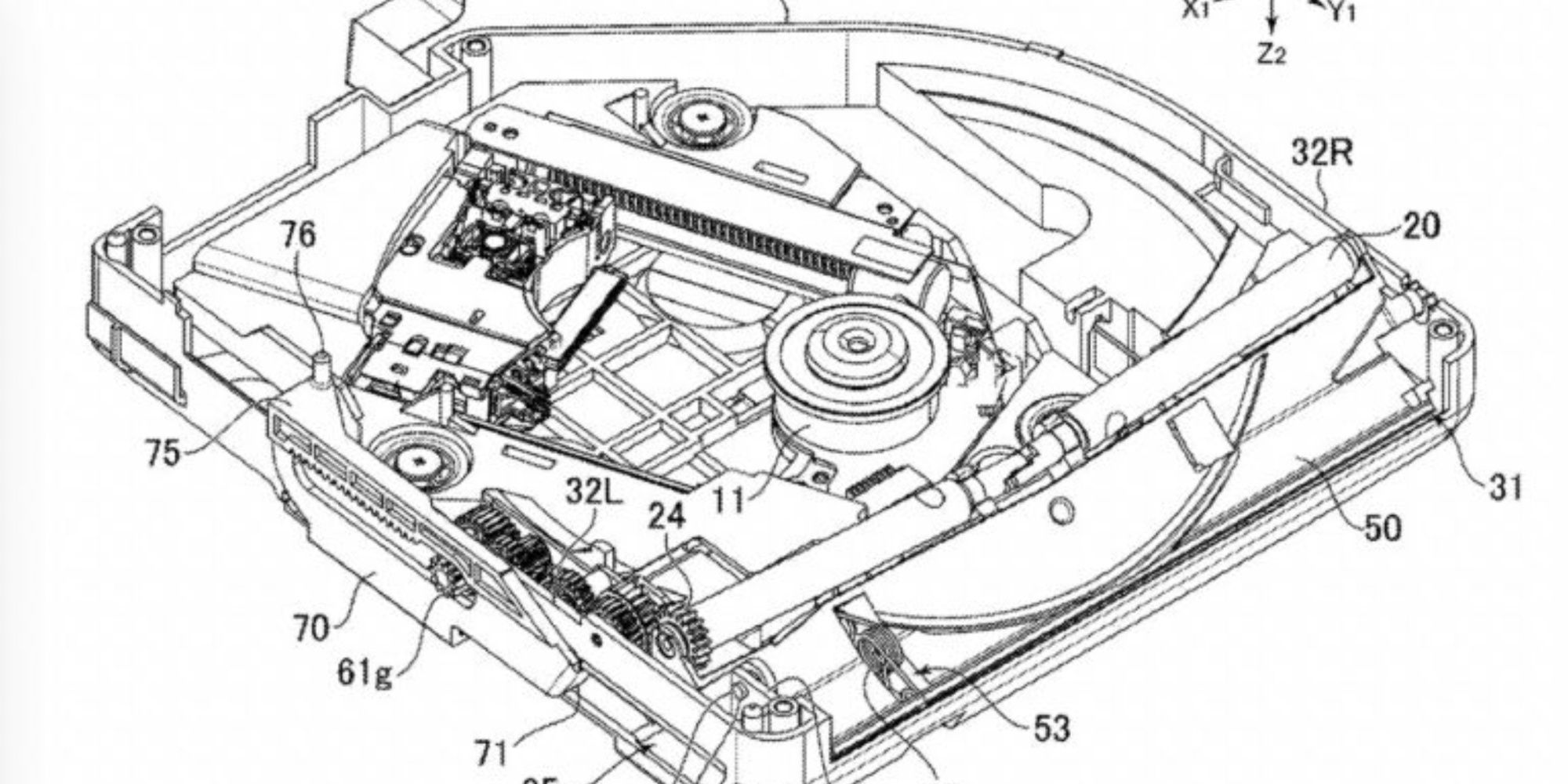 sony detachable disc drive patent