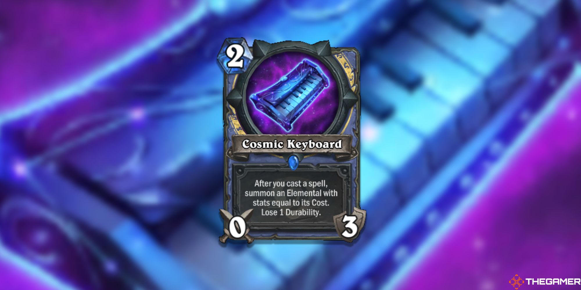 Cosmic Keyboard Hearthstone Card