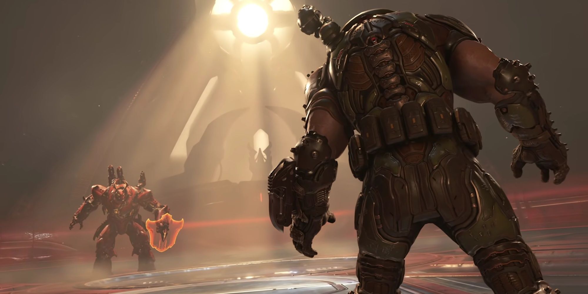 Doom Eternal: The Doom Slayer Facing Off Against The Dark Lord