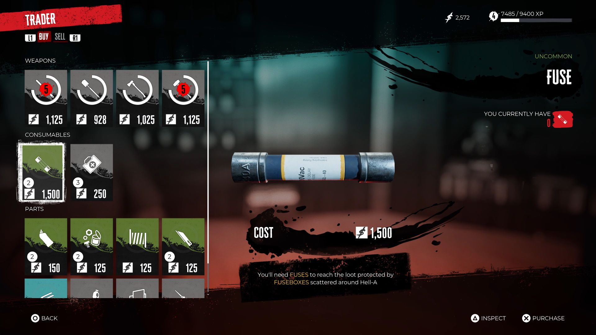 Dead Island 2, Buying a fuse from Carlos