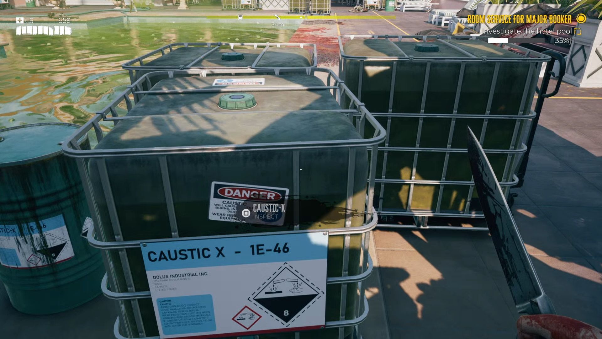 Dead Island 2, Investigating The Caustic X Containers