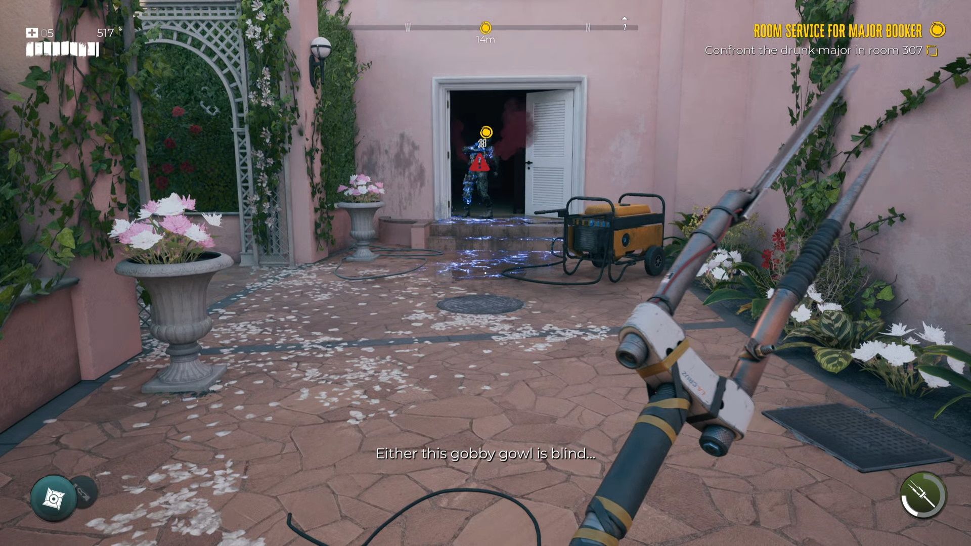 Dead Island 2, The electricution trap in front of the hotel side door