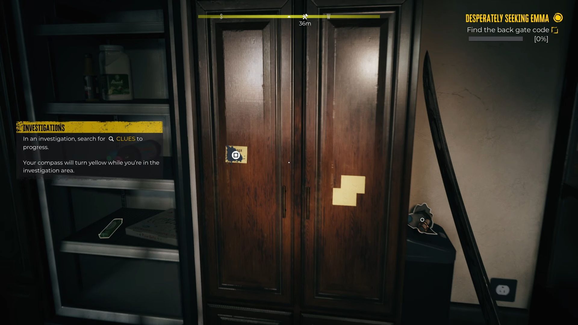 Dead Island 2, The gate password on a post-it note