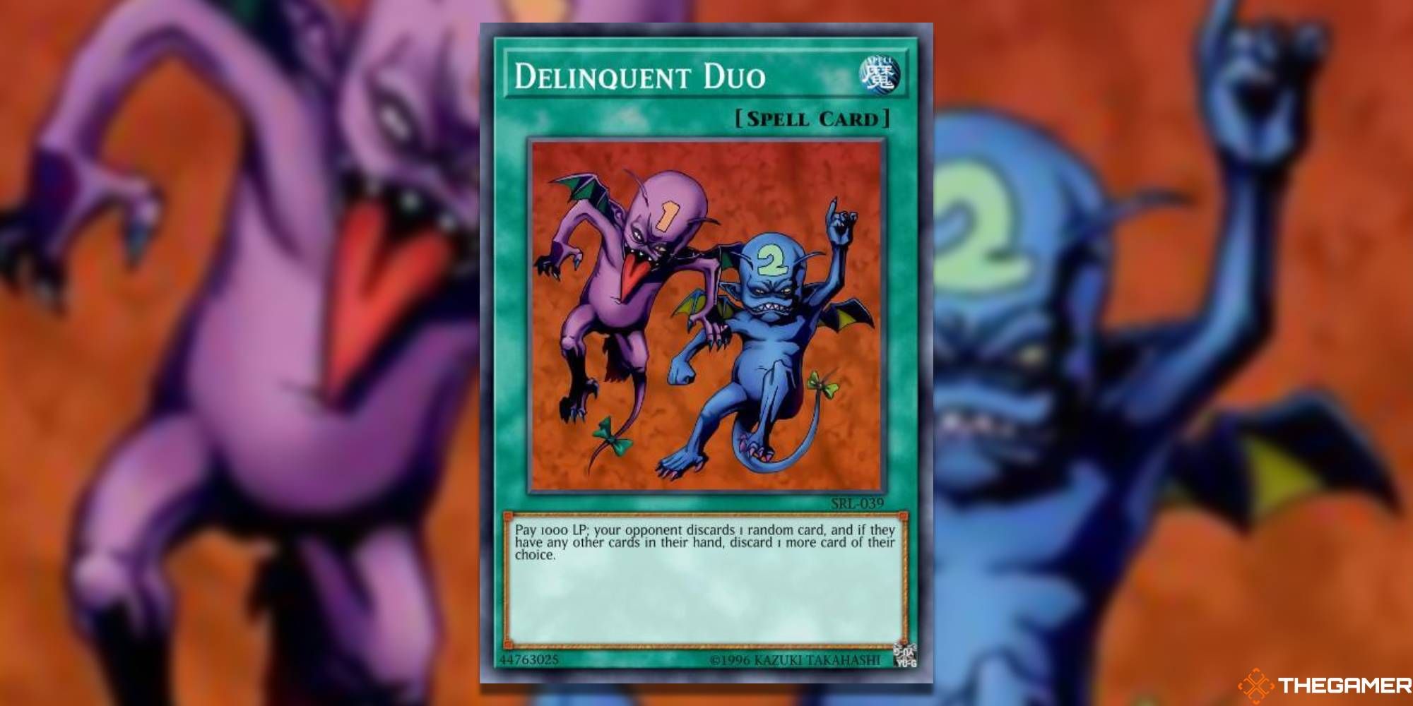 Delinquent Duo card and art background