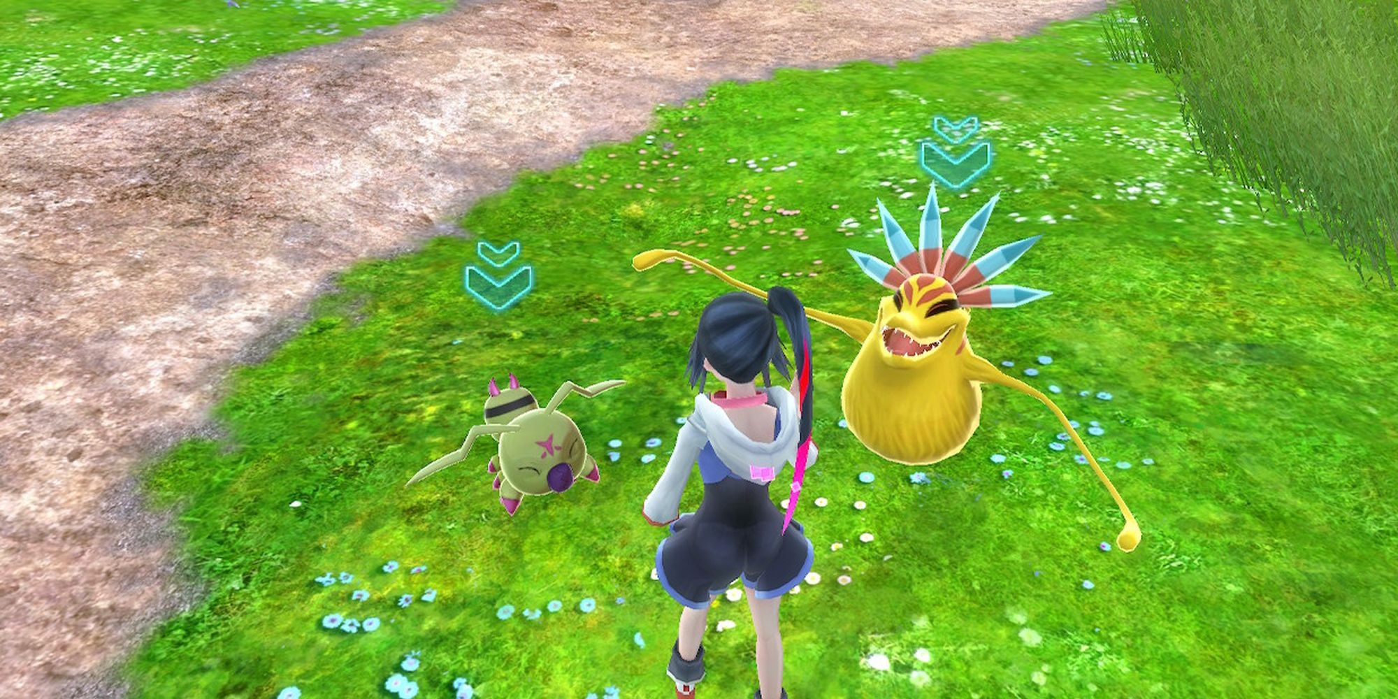 Your character speaking with a Veggiemon right next to another digimon.