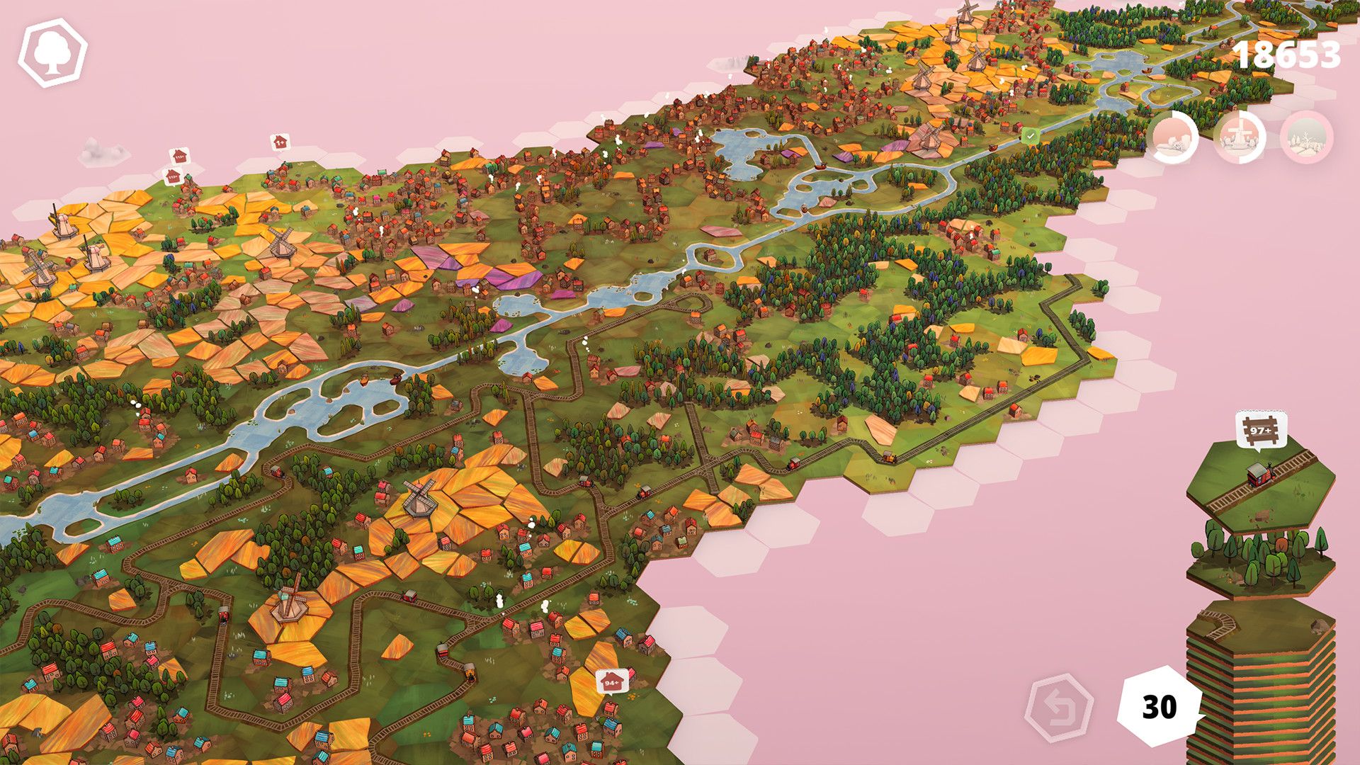 Dorfromantik isometric view