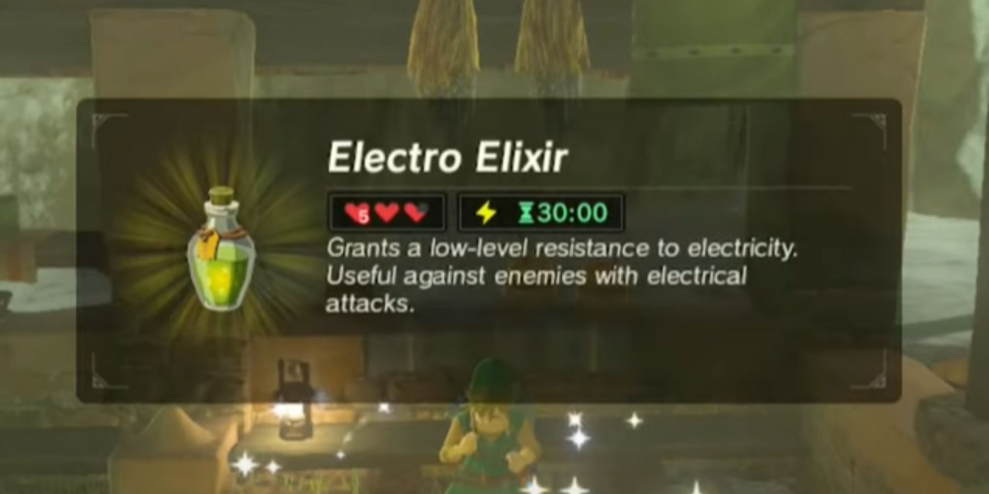 Electro Elixir Description In BOTW