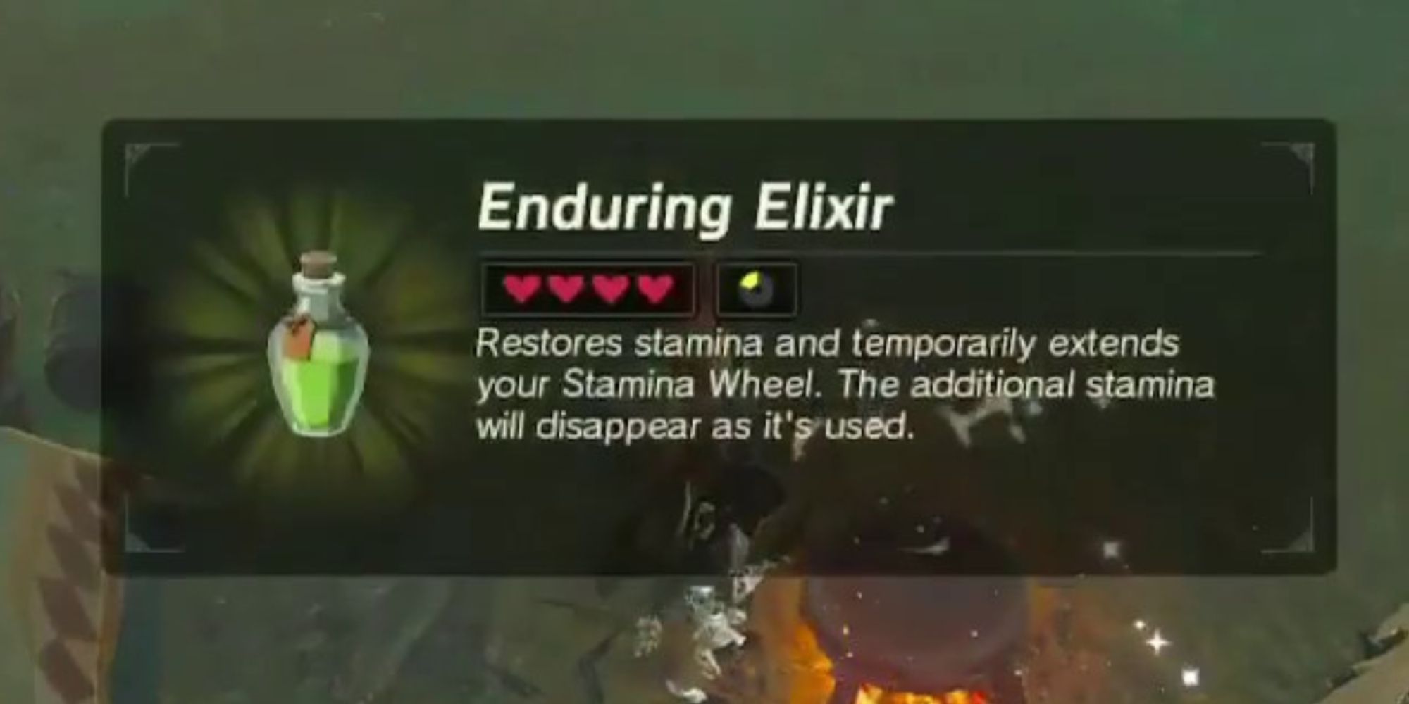 Enduring Elixir Description In BOTW