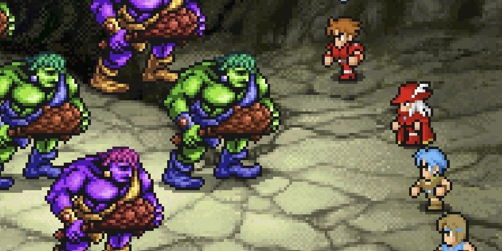 The party faces off against a group of giants