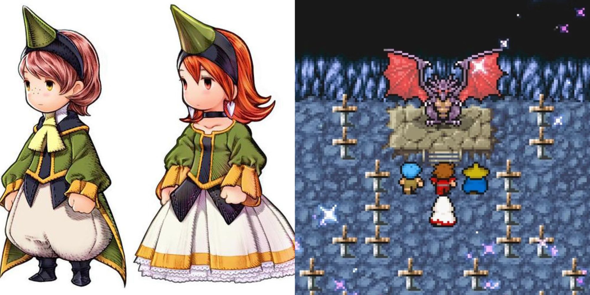 Final Fantasy 1 Bahamut and Final Fantasy 3 Summoner