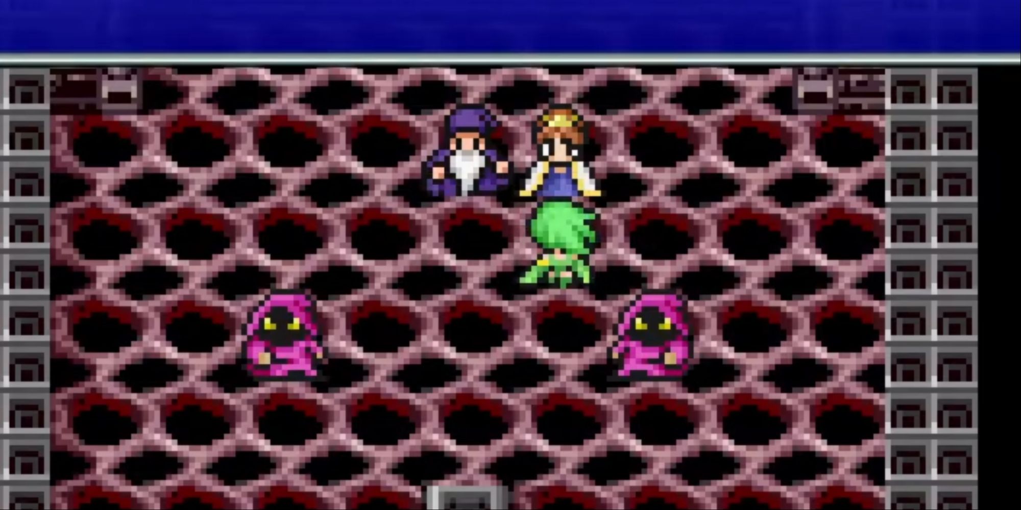 Final Fantasy 4 Pixel Remaster - Rydia talking to Asura and Leviathan