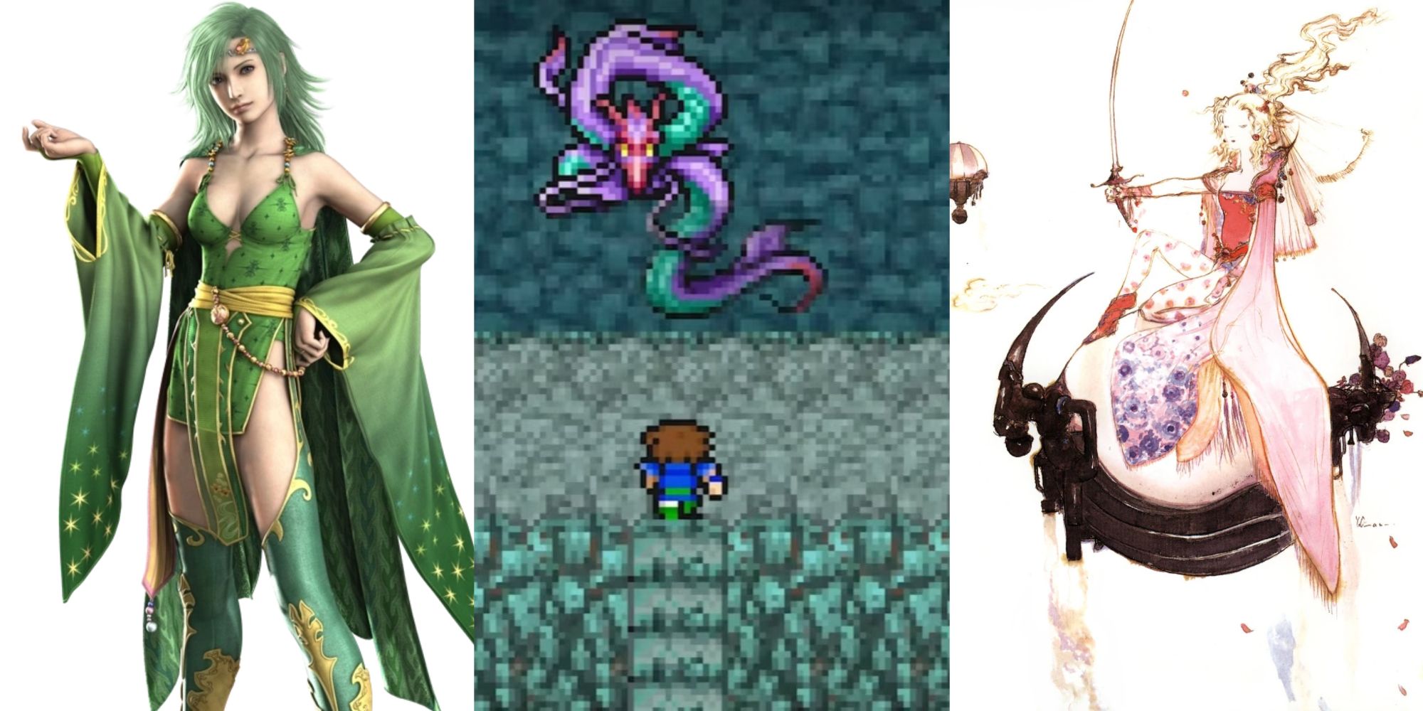 Final Fantasy 4 Rydia Final Fantasy 5 Leviathan and Final Fantasy 6 Terra