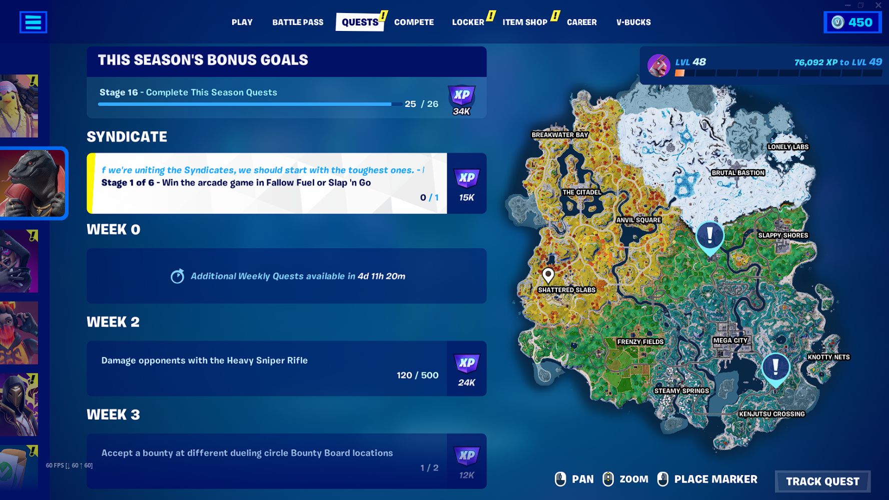 Fortnite Syndicate Quests