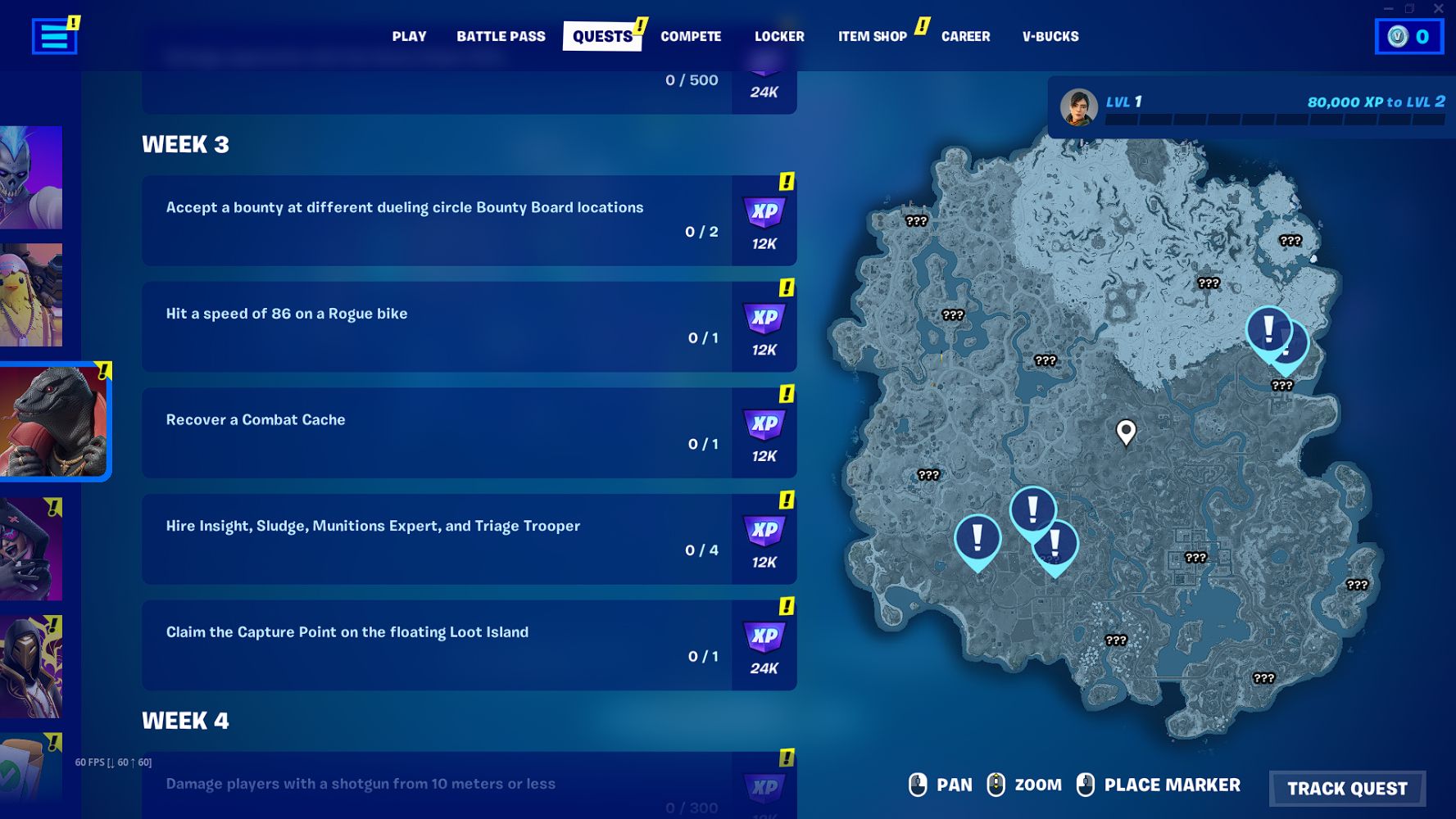 Fortnite Week 3 Missions