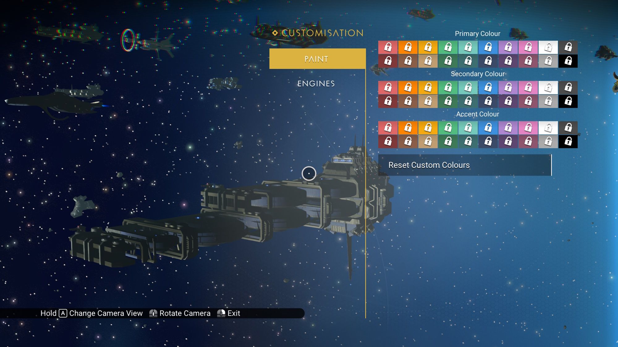 Freighter Customisation Screen No Man's Sky